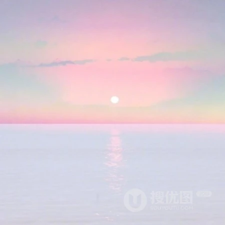夕阳夕照下的海水，海潮，海边唯美风景微信头像