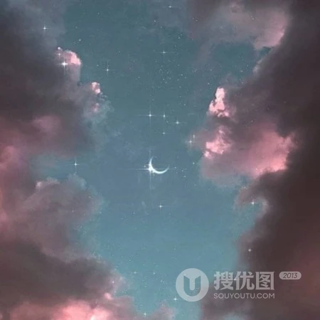 唯美梦幻星空，月亮，星星，云儿等微信风景头像