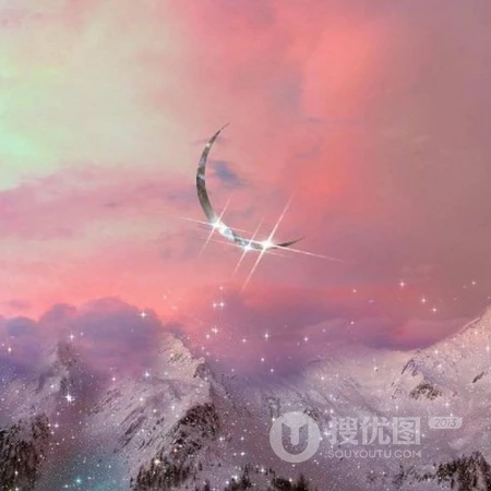 唯美梦幻星空，月亮，星星，云儿等微信风景头像
