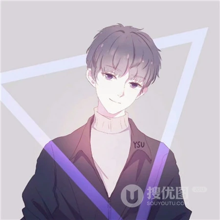 情侣个性卡通一男一女左右分开高清头像大图