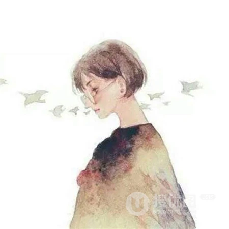 情侣个性卡通一男一女左右分开高清头像大图