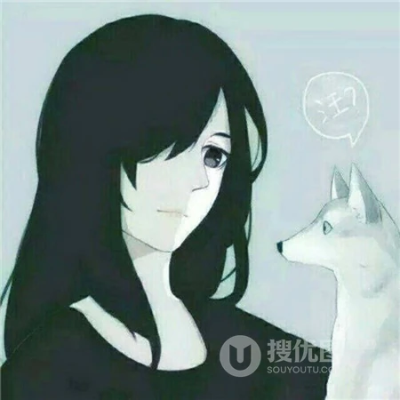 情侣个性卡通一男一女左右分开高清头像大图