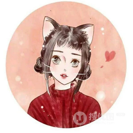 情侣个性卡通一男一女左右分开高清头像大图