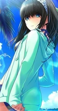 ​黑色长发大姐姐《偶像大师》文学少女偶像​鹭沢文香图集