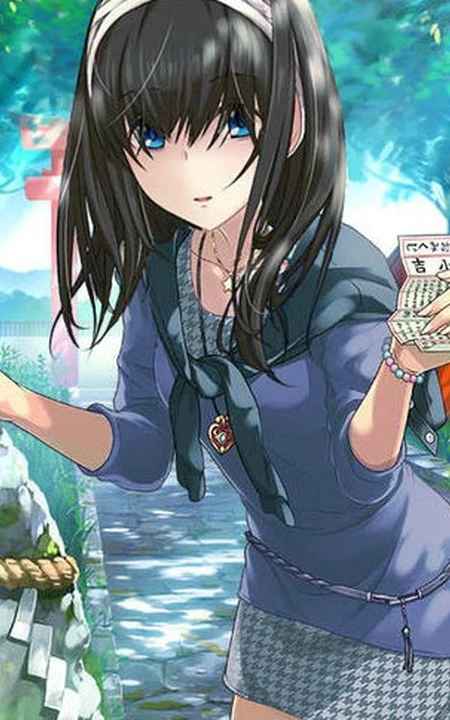​黑色长发大姐姐《偶像大师》文学少女偶像​鹭沢文香图集