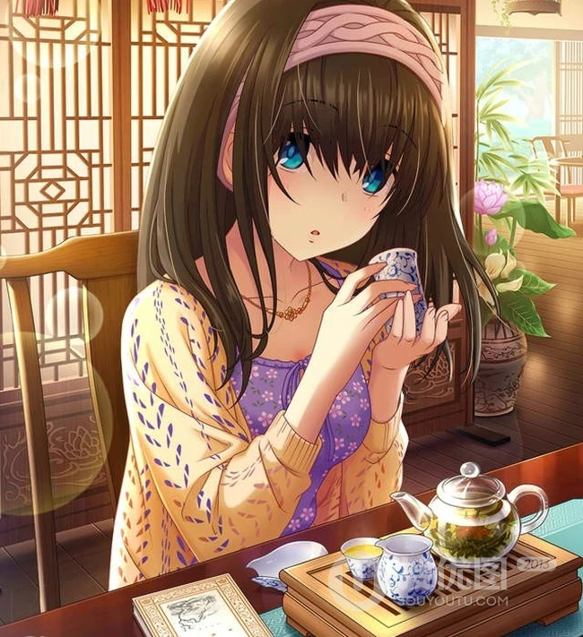 ​黑色长发大姐姐《偶像大师》文学少女偶像​鹭沢文香图集