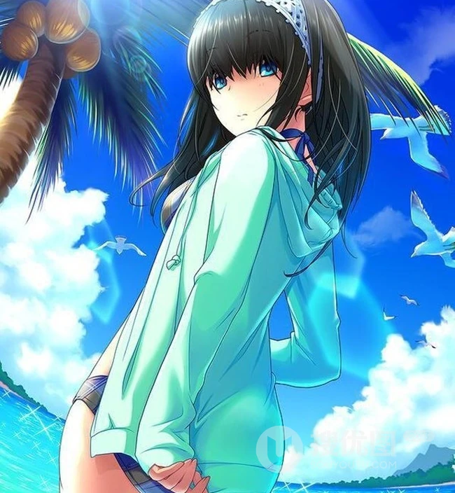 ​黑色长发大姐姐《偶像大师》文学少女偶像​鹭沢文香图集