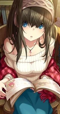 ​黑色长发大姐姐《偶像大师》文学少女偶像​鹭沢文香图集