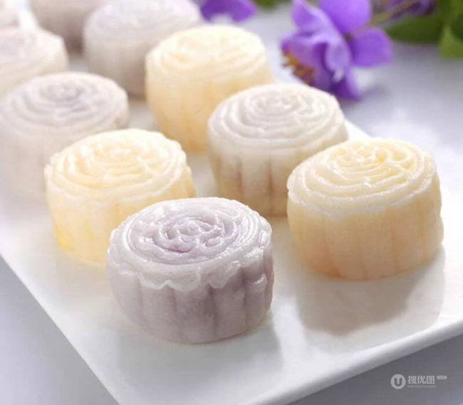 冰皮月饼图片，好看又好吃-美食大全之中秋冰皮月饼 第2张