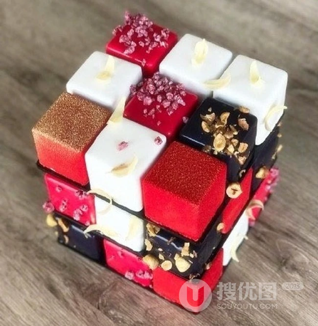 魔方蛋糕图片，看起来就很有食欲的魔方蛋糕图片 第4张