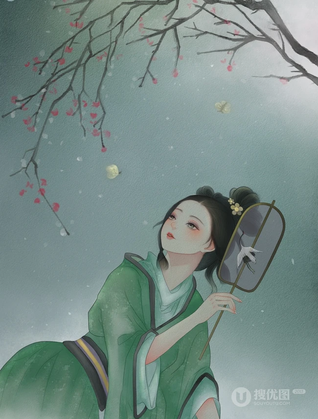 气质与韵味十足的古代古风元素女子唯美动漫图片