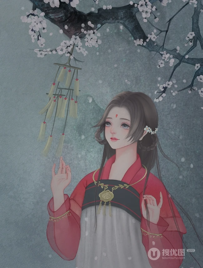 气质与韵味十足的古代古风元素女子唯美动漫图片