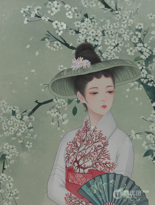 气质与韵味十足的古代古风元素女子唯美动漫图片