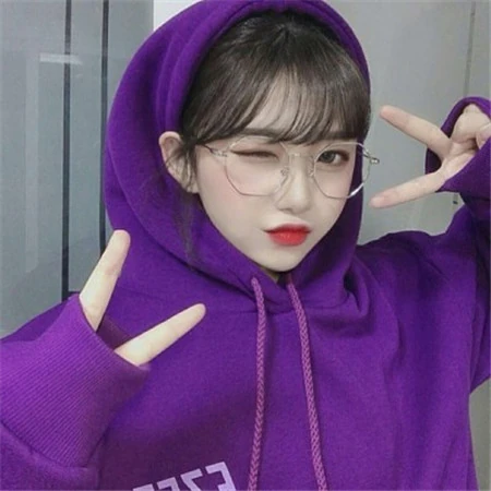 戴眼镜的气质，可爱，个性，高冷女生以及少女微信头像
