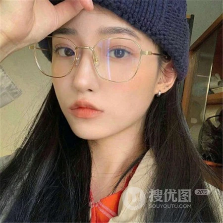戴眼镜的气质，可爱，个性，高冷女生以及少女微信头像