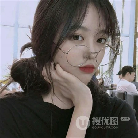 戴眼镜的气质，可爱，个性，高冷女生以及少女微信头像
