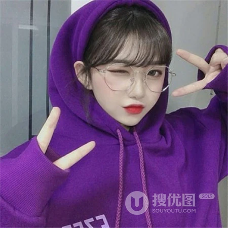 戴眼镜的气质，可爱，个性，高冷女生以及少女微信头像