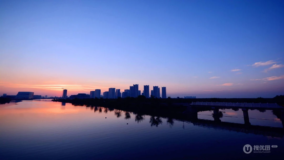 唯美夕阳下的大海，海边等好看景色风景壁纸图片