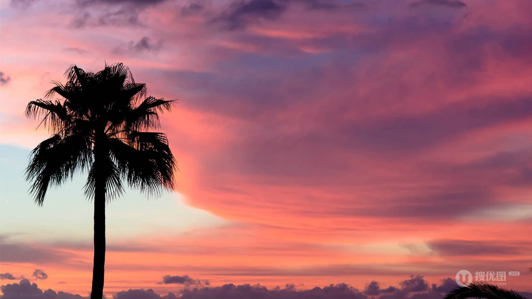 唯美夕阳下的大海，海边等好看景色风景壁纸图片