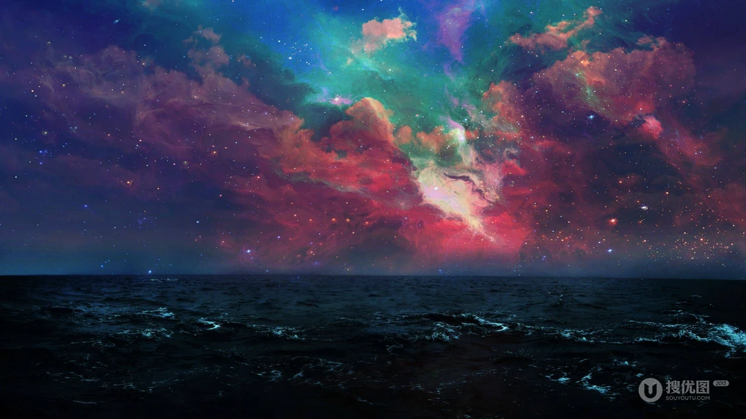 银河系天文奇观，炫彩星河高清壁纸图片分享