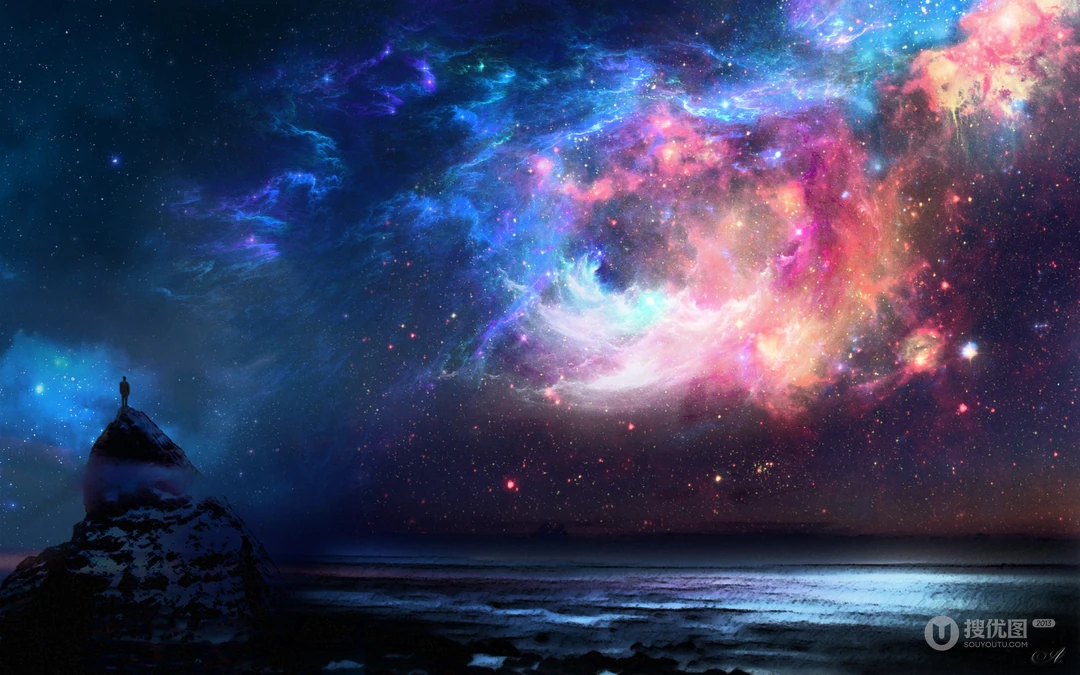 银河系天文奇观，炫彩星河高清壁纸图片分享