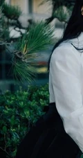 姚晨微博晒气质优雅户外写真，白色衬衫搭高腰裤气质动人