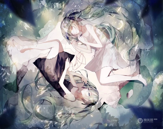梦幻唯美又清新，二次元少女图集，主题画师豆之素作品