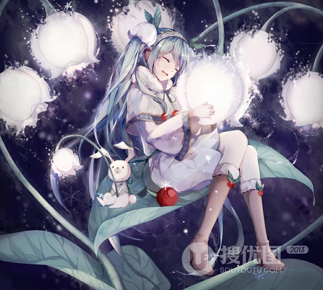 梦幻唯美又清新，二次元少女图集，主题画师豆之素作品