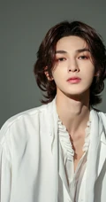朱正廷长发造型&ldquo;柔美&rdquo;出镜，白衫黑裤尽显美男风尚
