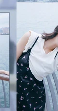 李溪芮清新户外写真，古灵少女个性连衣裙美丽动人