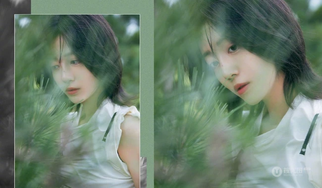 李溪芮清新户外写真，古灵少女个性连衣裙美丽动人