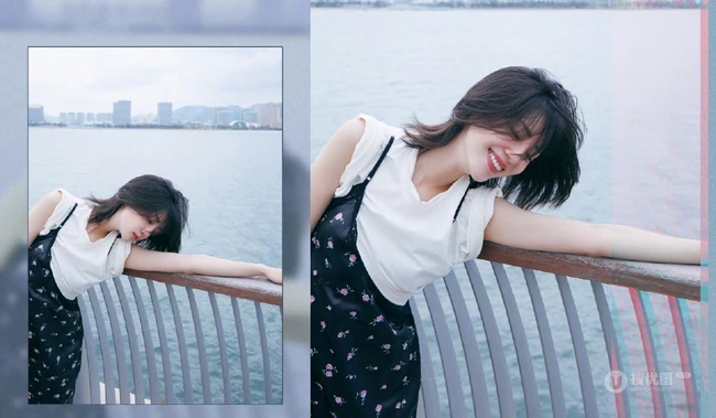 李溪芮清新户外写真，古灵少女个性连衣裙美丽动人