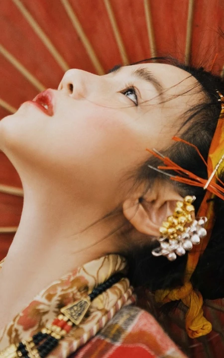 陈妍希日系风格杂志写真大片，高清静距离下的日式少女
