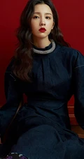 陈都灵卷发红唇唯美优雅复古风格写真图片