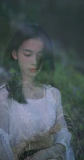 陈瑶唯美梦幻户外写真，白裙飘飘仙气十足