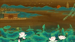 唯美好看的凤凰，孔雀，龙，长城等中国风壁纸图片