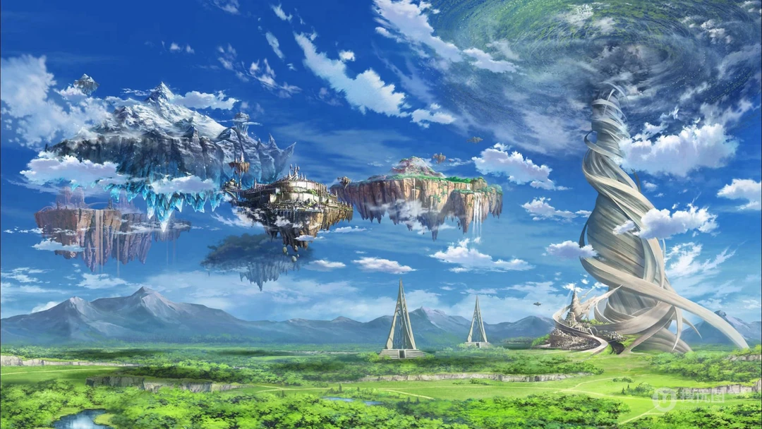 唯美梦幻，壮观震撼的二次元场景，好看的二次元桌面壁纸