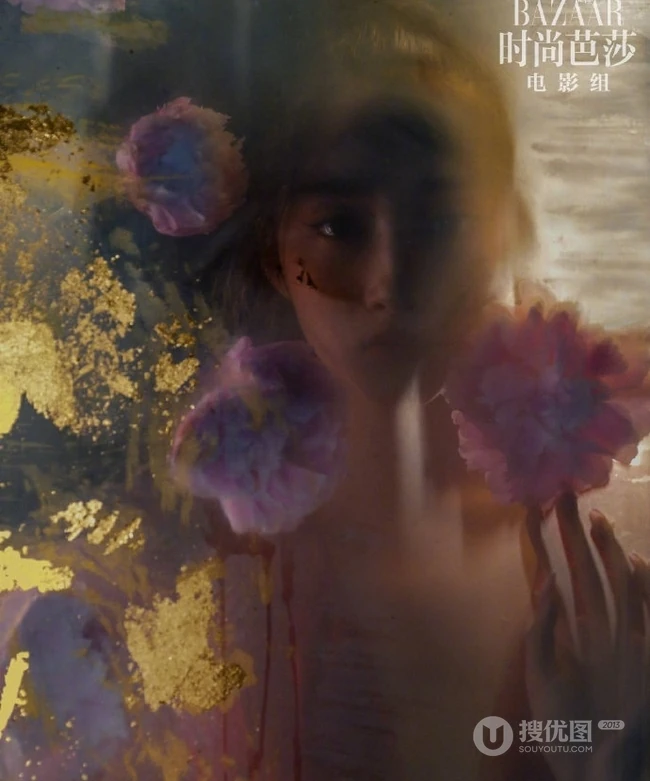 关晓彤看不清脸古装艺术写真，国风很美意境很梦幻
