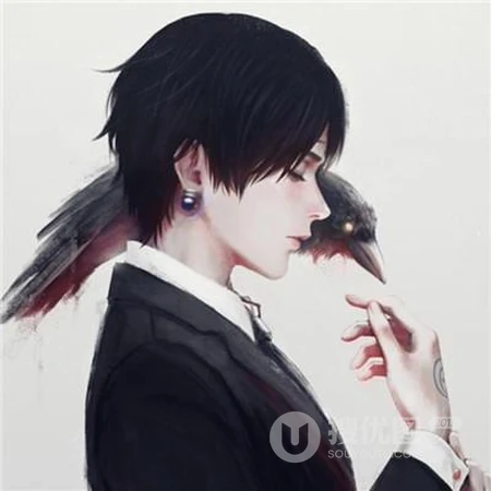 男的酷帅，女的靓丽，个性二次元动漫人物一男一女情侣头像