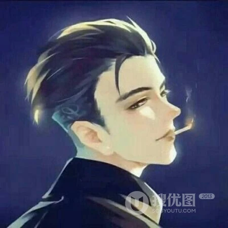 男的酷帅，女的靓丽，个性二次元动漫人物一男一女情侣头像
