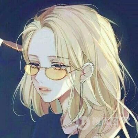男的酷帅，女的靓丽，个性二次元动漫人物一男一女情侣头像
