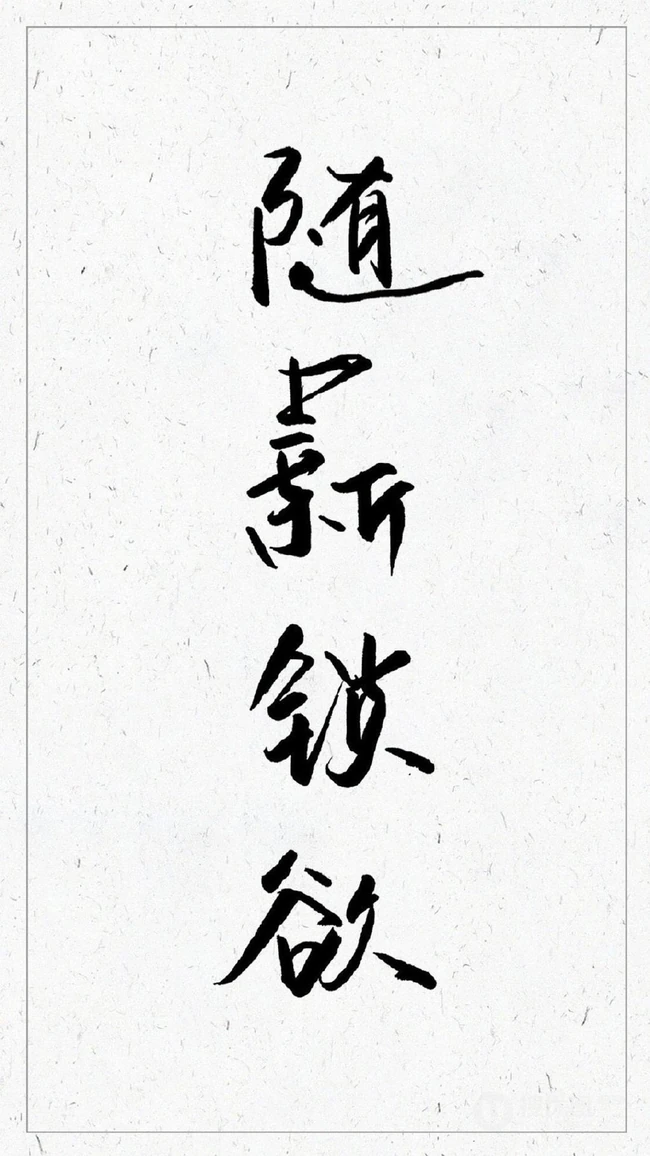 随心所欲黑白个性字体非主流壁纸