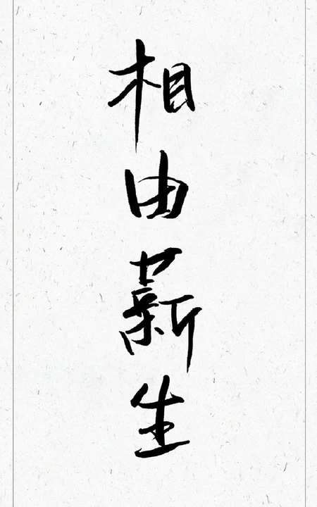 相如薪生个性非主流楷书手机壁纸