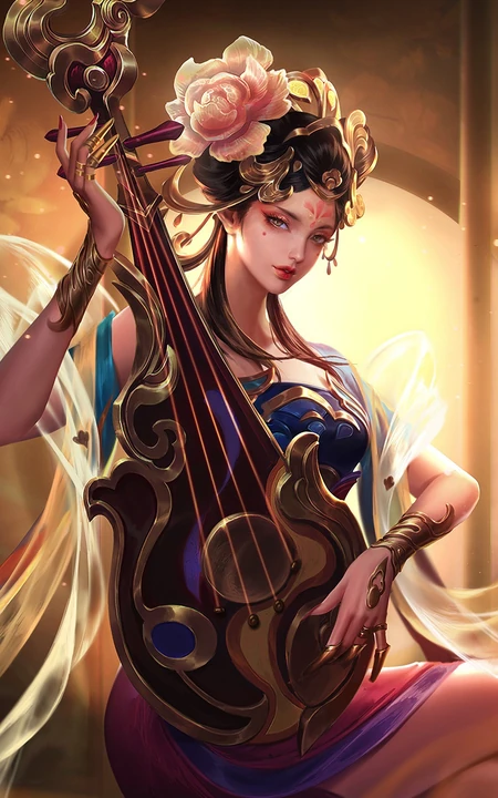 手游《王者荣耀》杨玉环霓裳曲皮肤手机壁纸
