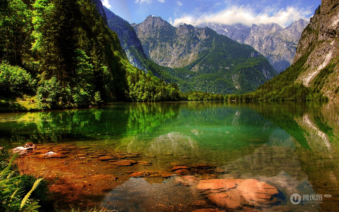 巍峨壮观唯美的山川，湖泊等高清风景桌面壁纸图片
