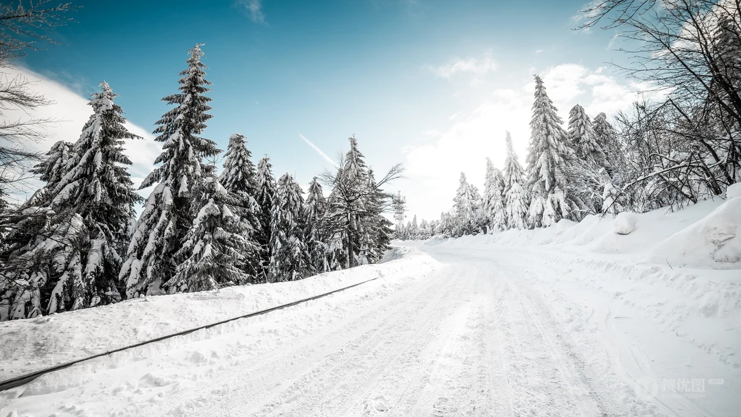 雪景桌面壁纸-皑皑白雪下的各地风景壁纸美图