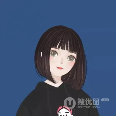 呆萌可爱清新靓丽等好看的女生2019动漫手绘卡通头像