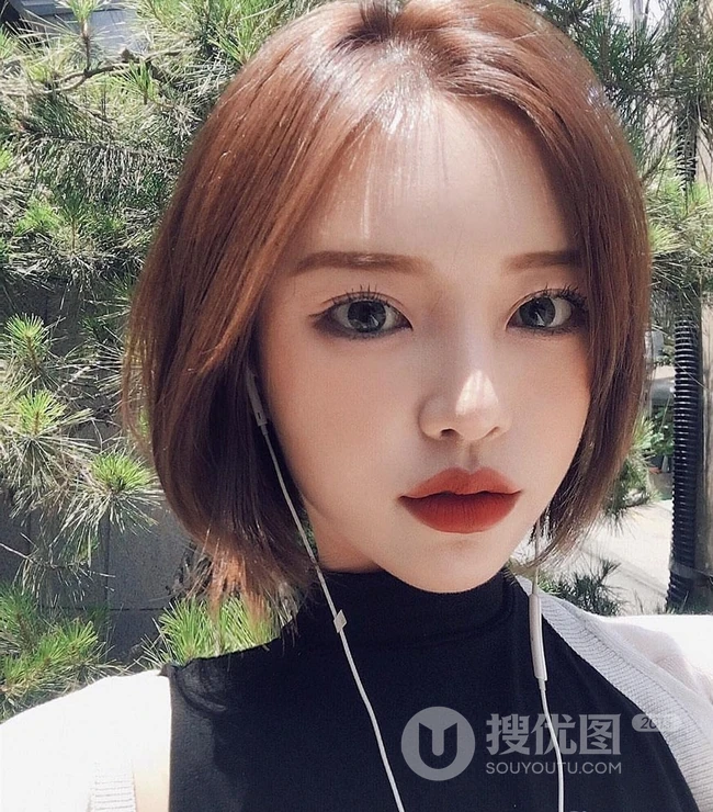 最新流行网红发型，左右高低不对称个性好看女生短发 第4张