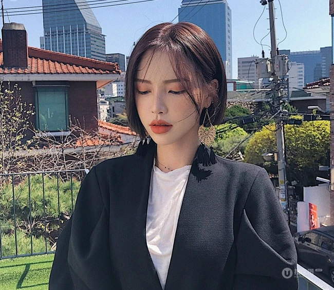 最新流行网红发型，左右高低不对称个性好看女生短发 第7张