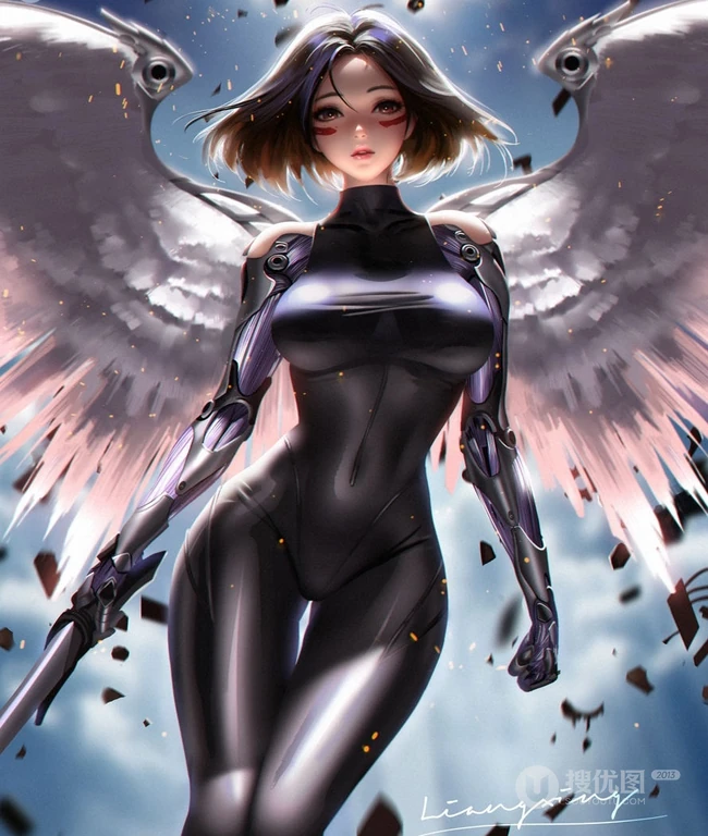 二次元高清动漫女生或游戏女生人物CG插画图片图集